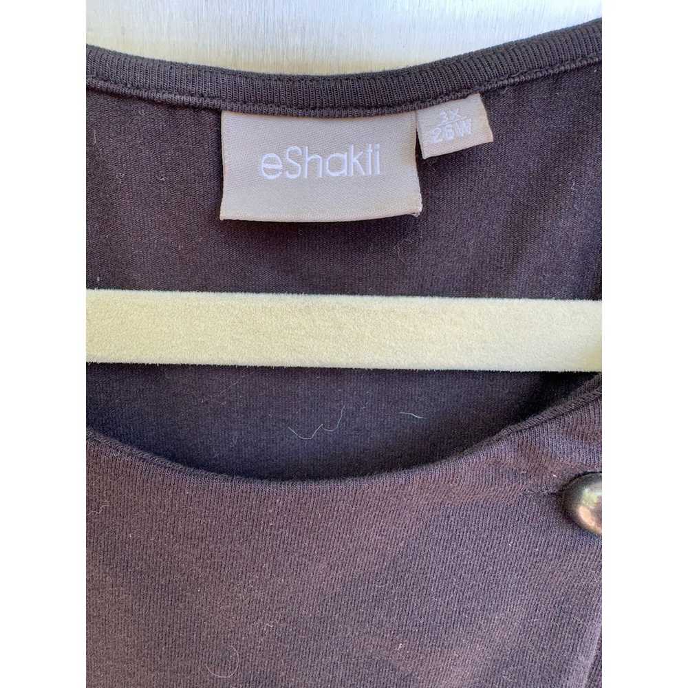 eShakti Dress Black 3XL Mini Cotton Spandex 28W B… - image 2