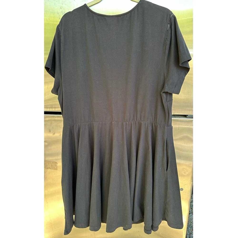 eShakti Dress Black 3XL Mini Cotton Spandex 28W B… - image 6