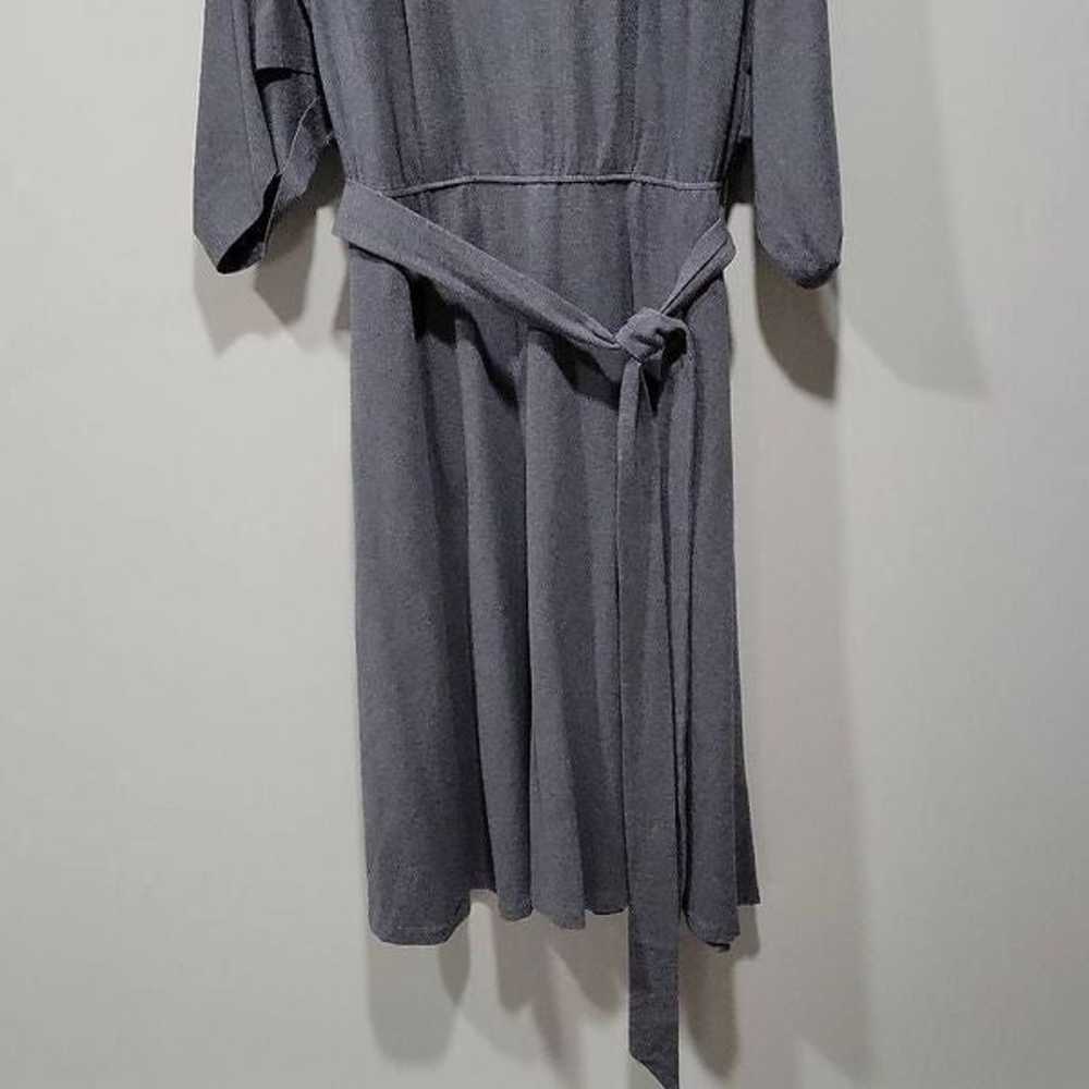 eShakti Zapelle Midi Dress Women Size 18 Grey Cap… - image 5
