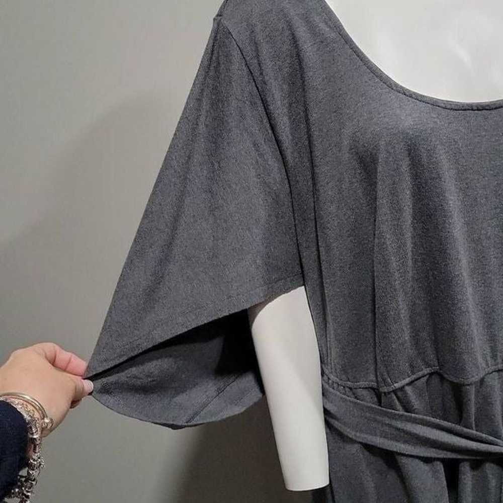 eShakti Zapelle Midi Dress Women Size 18 Grey Cap… - image 7