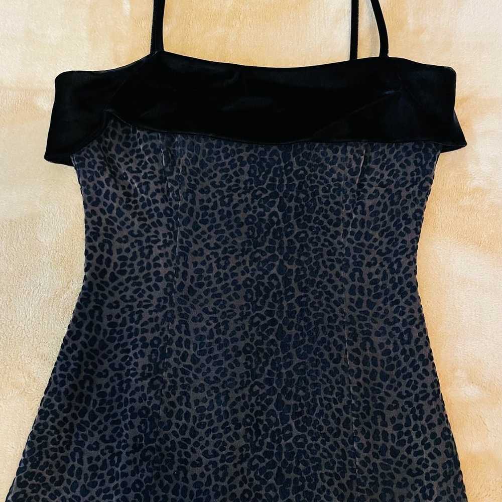 Alex Evenings Dress / Jaguar Print Size 6 - image 1