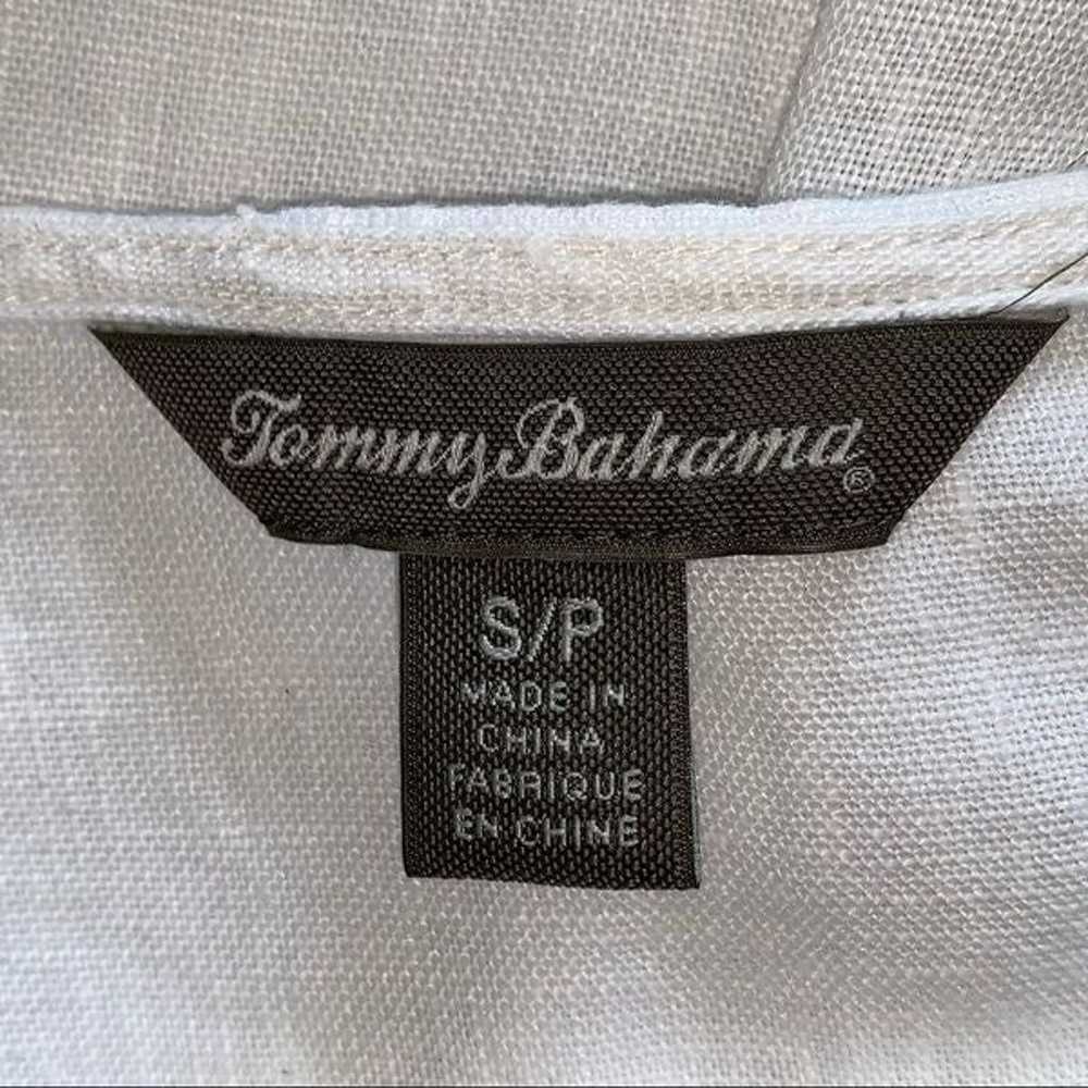 TOMMY BAHAMA women’s white embroidered linen tuni… - image 7