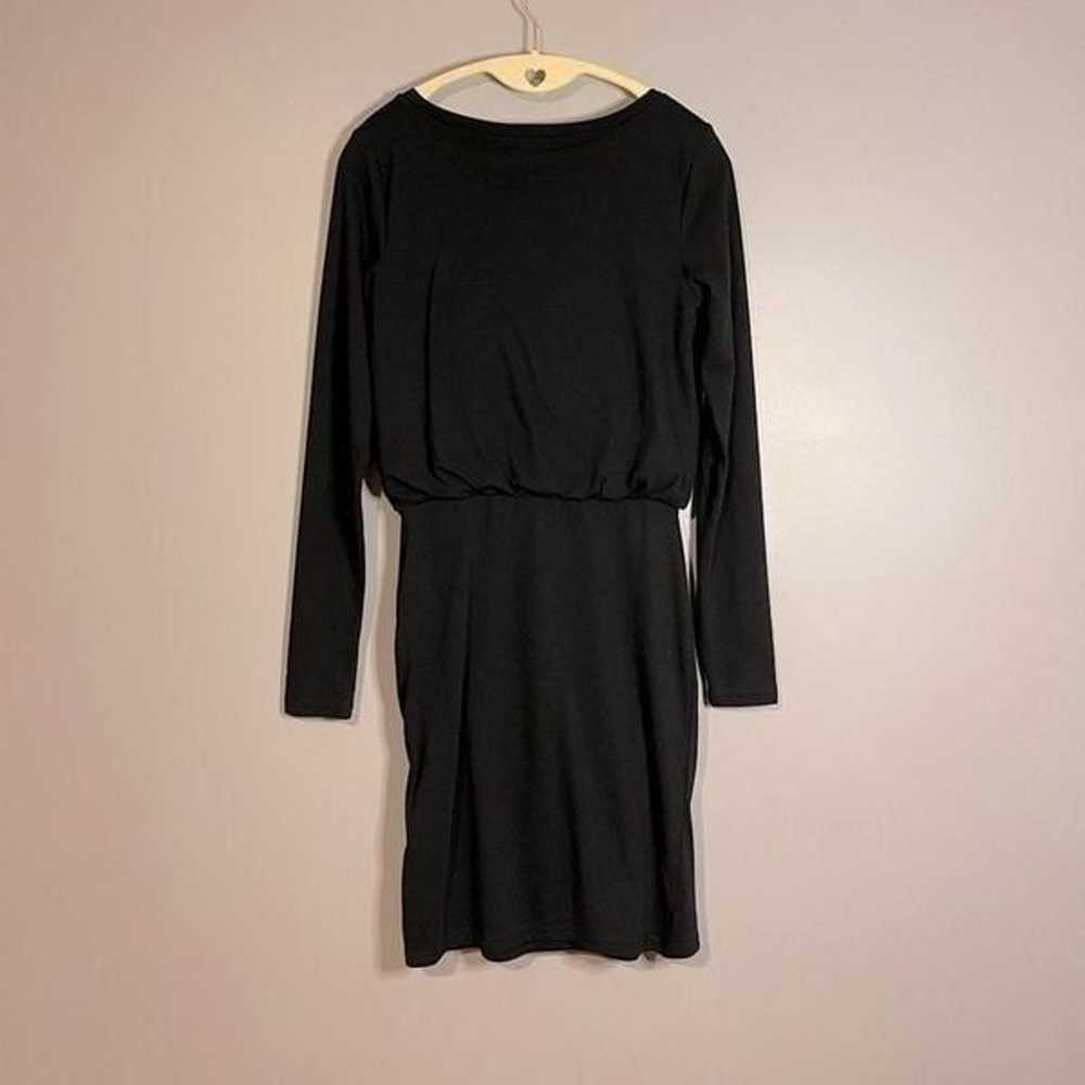 Nordstrom Leith Black Long Sleeve Side Skirt Ruch… - image 4