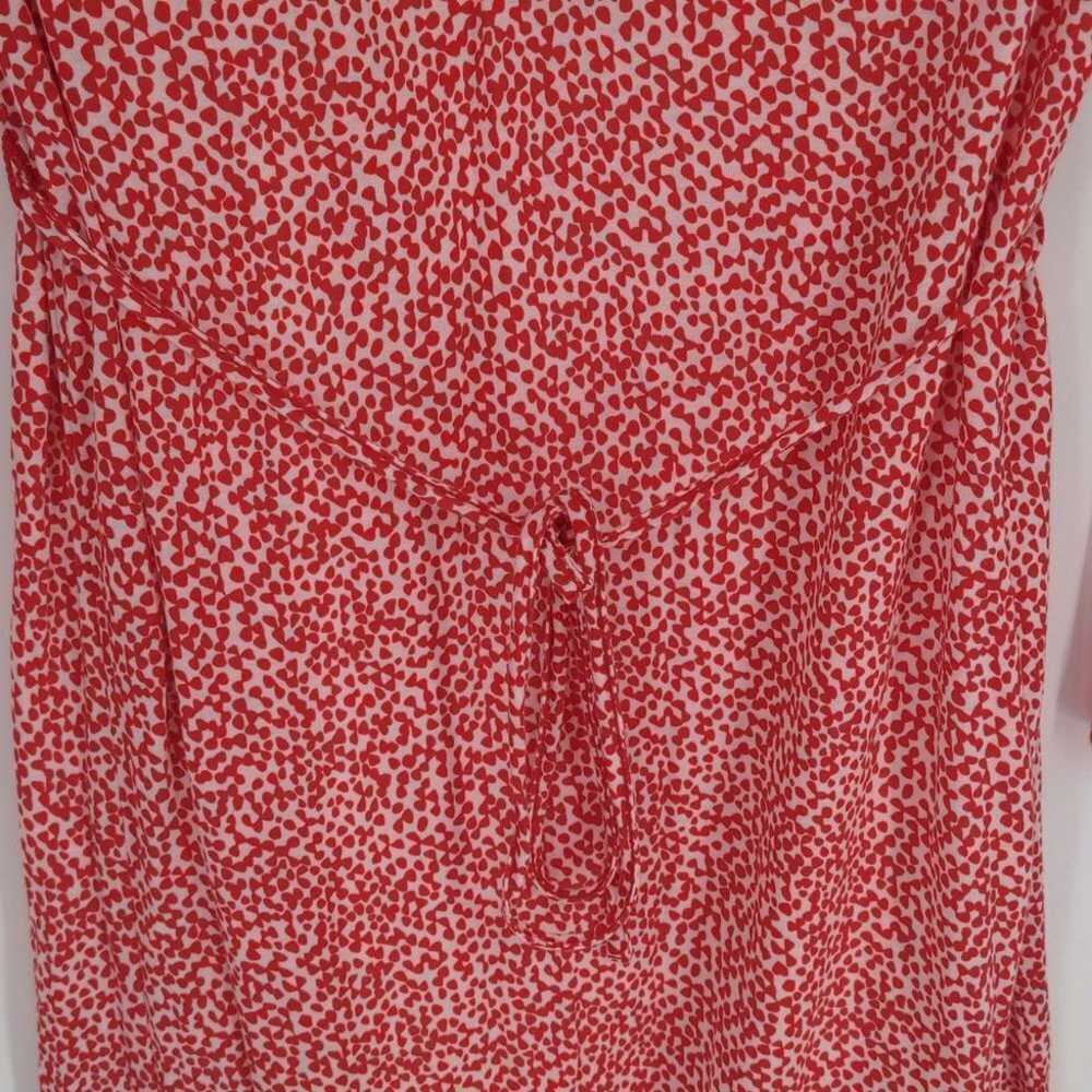 Boden Women's Shift Dress Size 4 Red White Geomet… - image 9