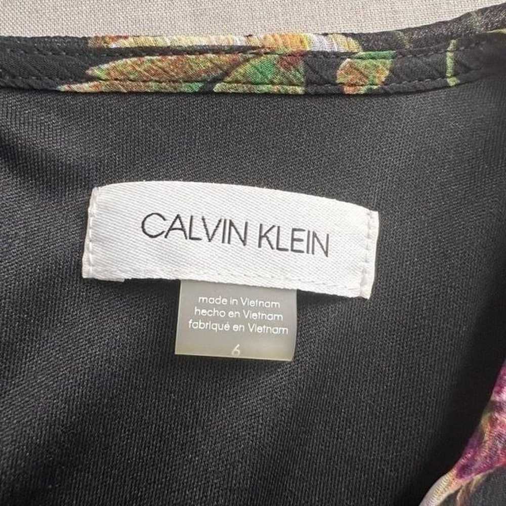 Calvin Klein Women's Floral Bell Sleeve Black She… - image 8