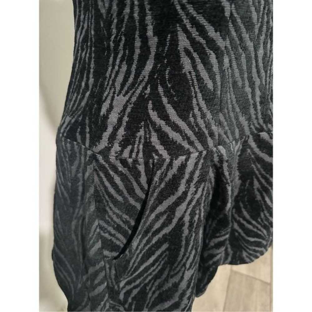 Free people chenille Textured zebra drop waist po… - image 4