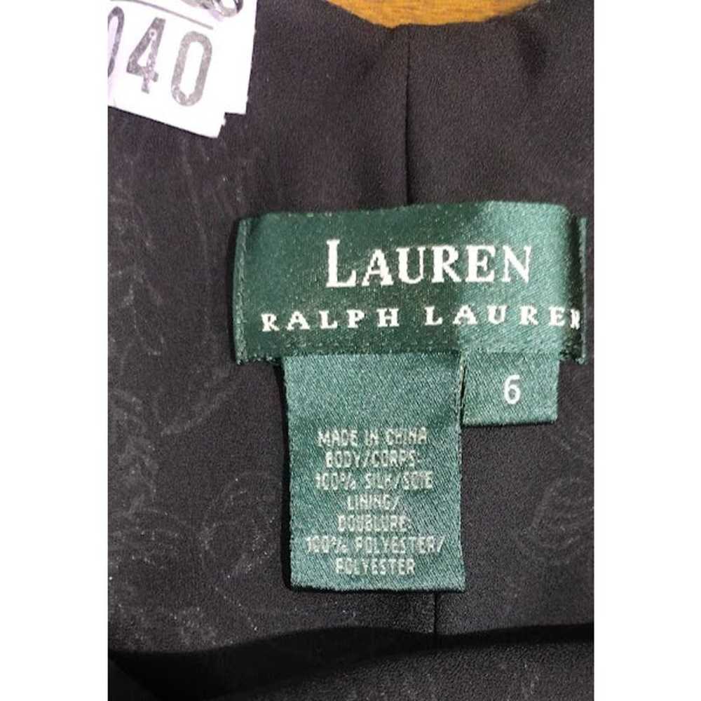 Ralph Lauren 100% Silk Open Back Fully Lined Dres… - image 4