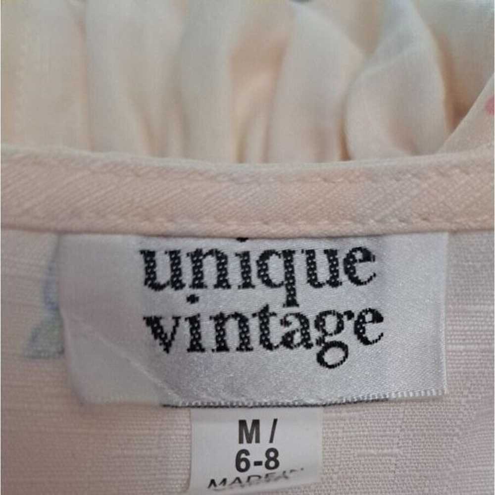 Unique Vintage Jumpsuit Size Medium 6/8  Stripped… - image 10