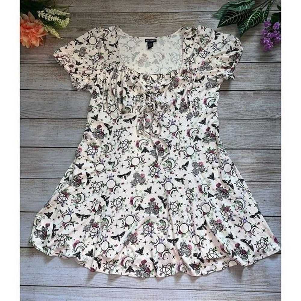 Witchy Florals Empire Dress Size Lg - image 2