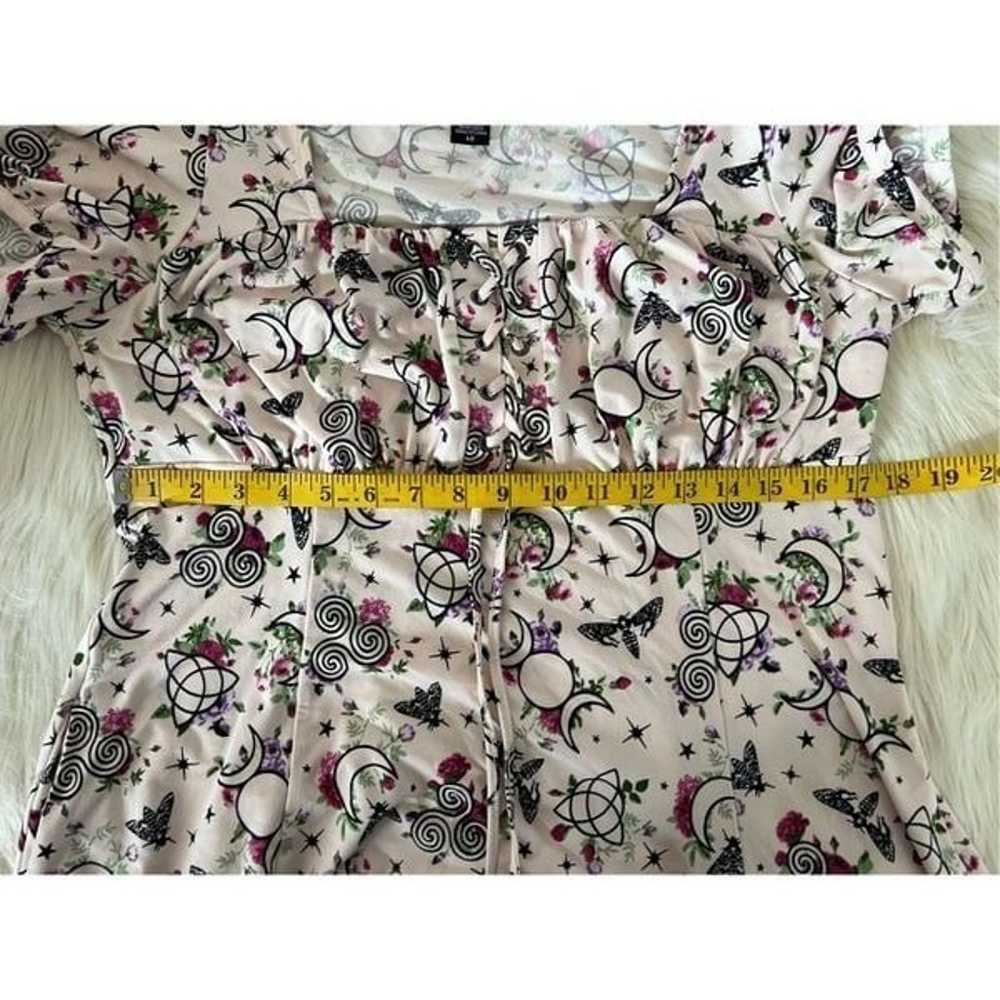 Witchy Florals Empire Dress Size Lg - image 6