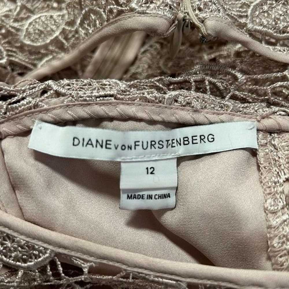 Diane Von Furstenberg Kinchu Lace Nude Illusion Y… - image 9
