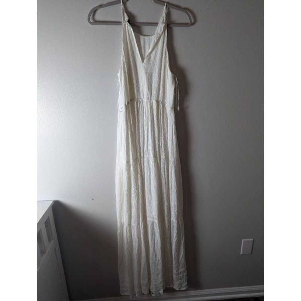 LULU'S Embroidered White Maxi Dress Size Small - image 2