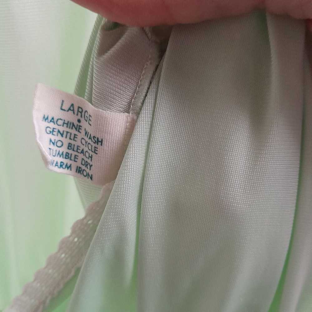 Lorraine Vintage Nightgown Lingerie Robe in Mint … - image 7