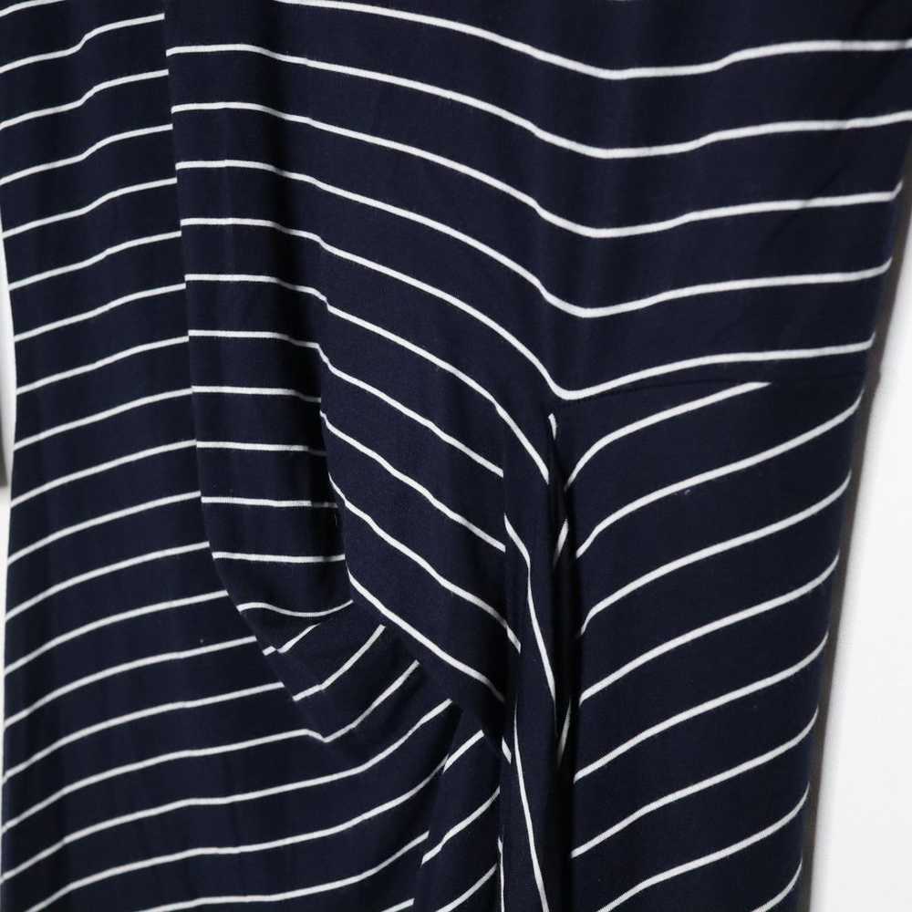 J MCGLAUCHLIN Elora Side Tie Striped Dress 3/4 Sl… - image 3