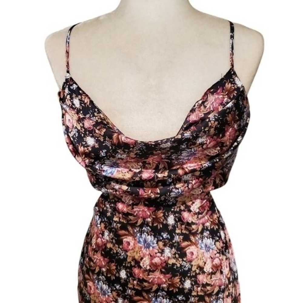 Mable Cut Out Dress Womens Size Large Multi Flora… - image 10