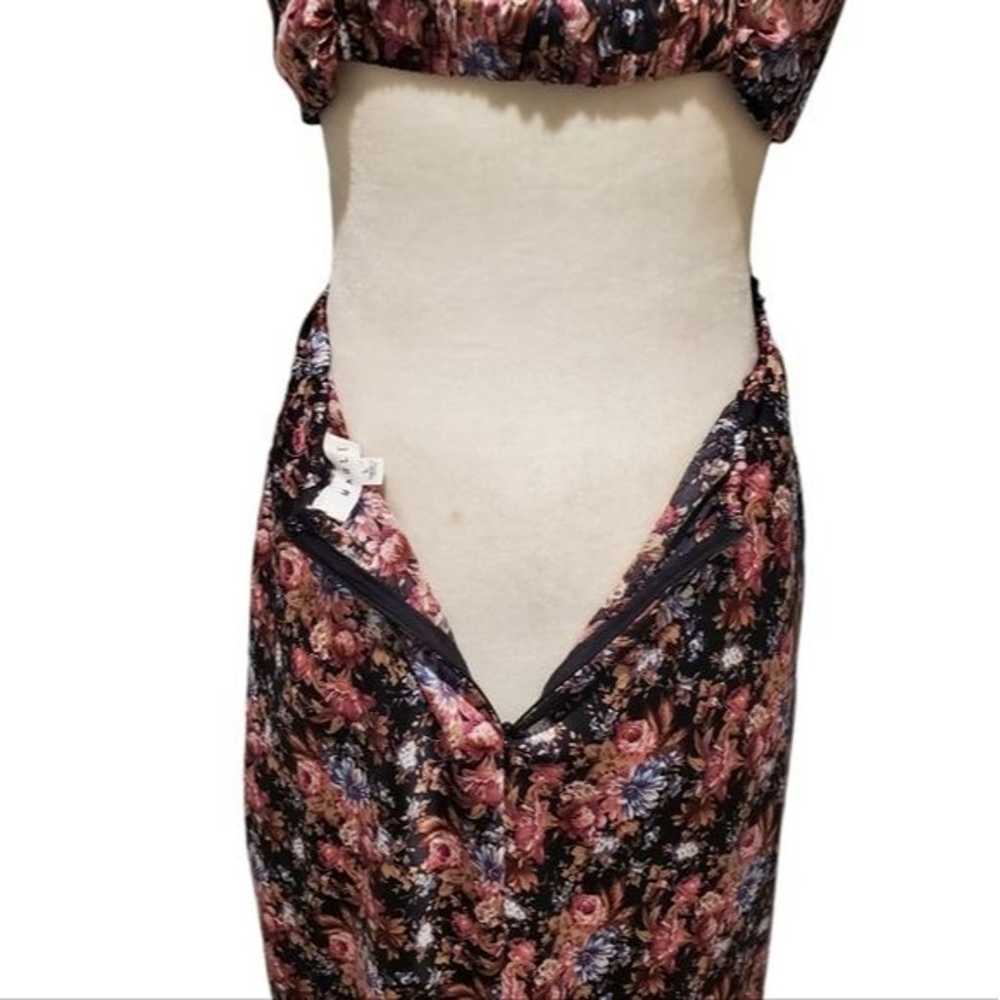 Mable Cut Out Dress Womens Size Large Multi Flora… - image 12