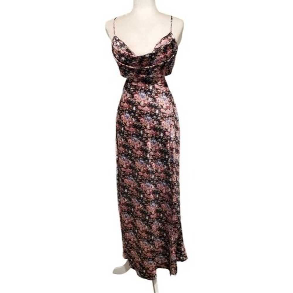 Mable Cut Out Dress Womens Size Large Multi Flora… - image 2