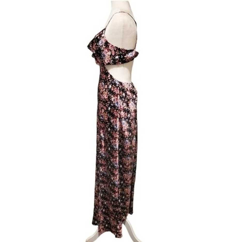 Mable Cut Out Dress Womens Size Large Multi Flora… - image 3