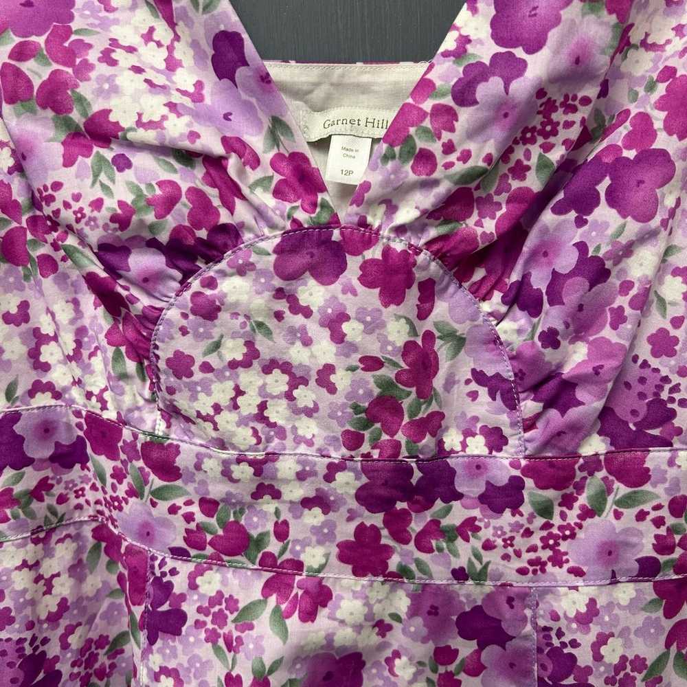 Garnet Hill Floral Print Cotton Sleeveless A Line… - image 4