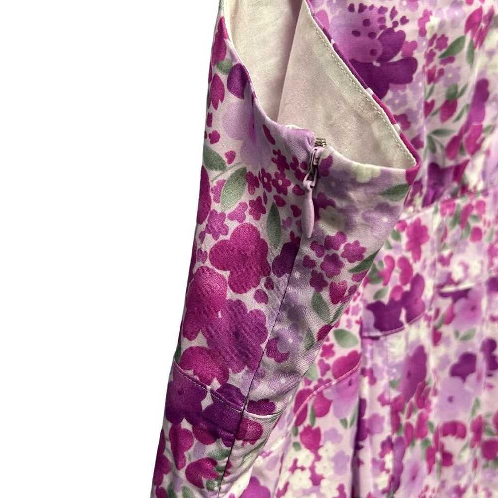 Garnet Hill Floral Print Cotton Sleeveless A Line… - image 6
