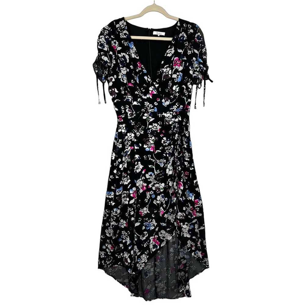 Parker Lizzy Floral Midi Dress Black Velvet Flora… - image 2