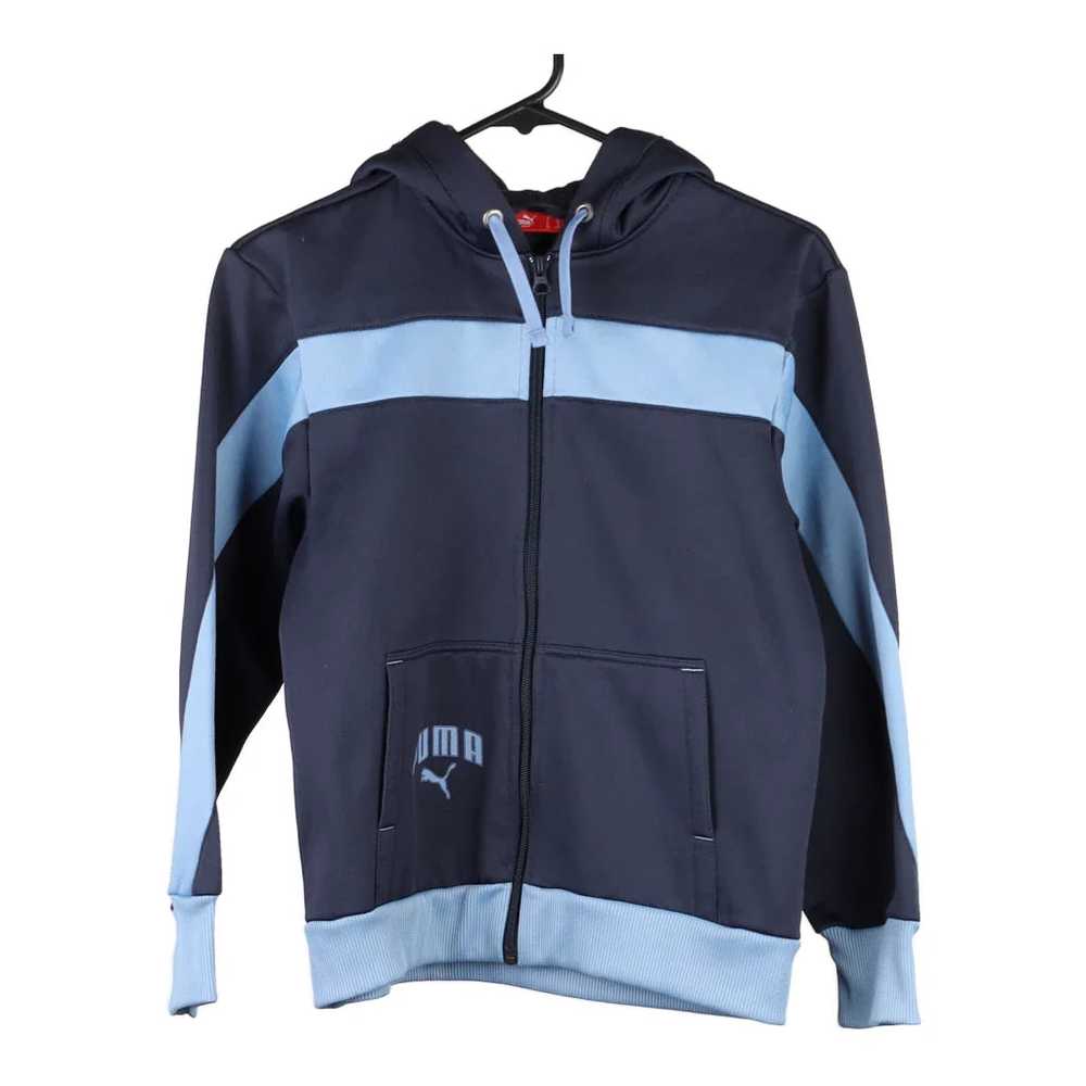 Age 12 Puma Track Jacket - Large Navy Polyester - image 1