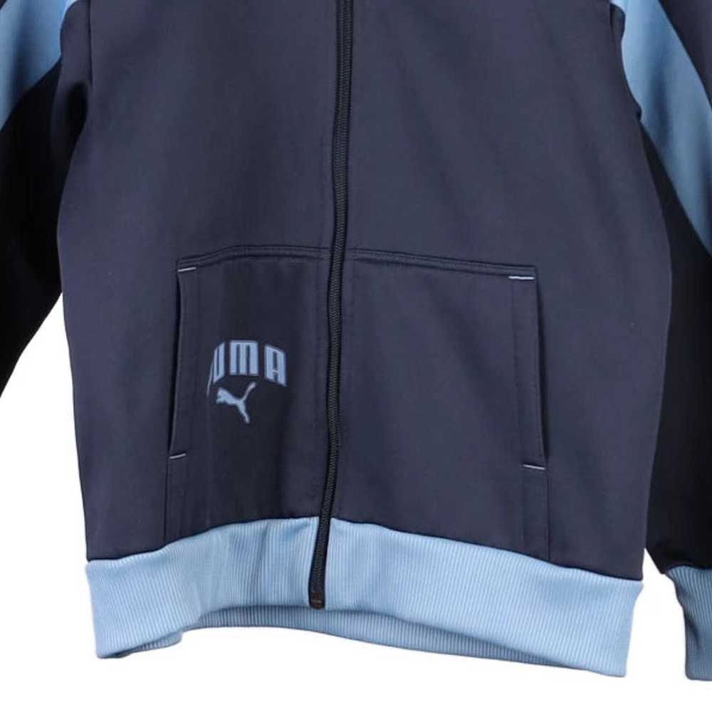 Age 12 Puma Track Jacket - Large Navy Polyester - image 4