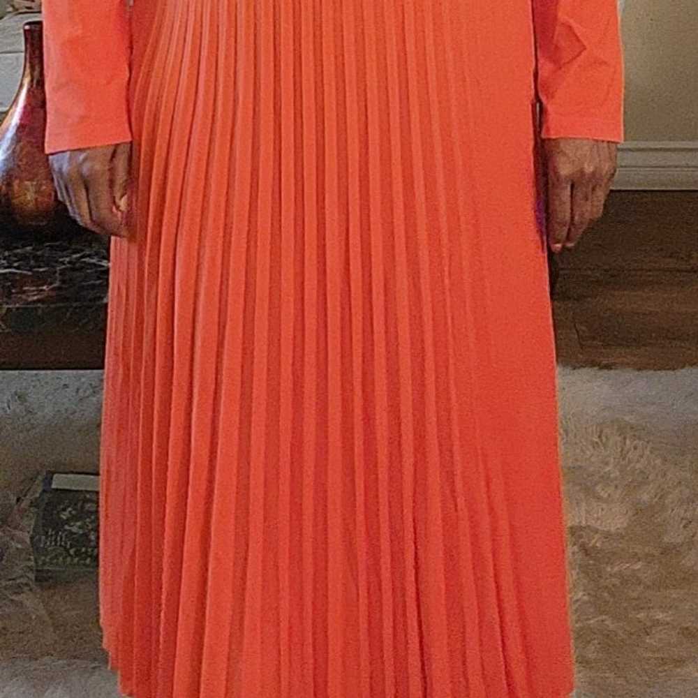 Orange long sleeve dress - image 2