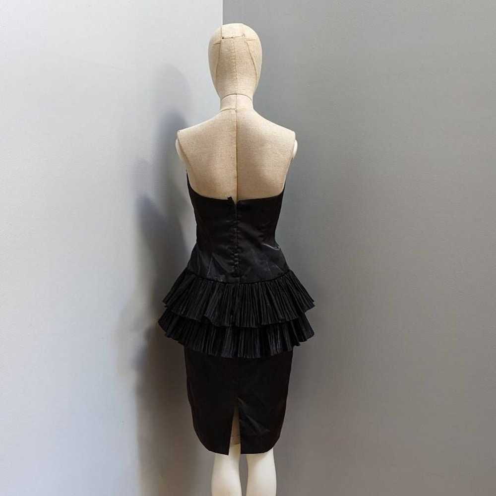Td4 by Electra Vintage Black Ruffle Dress - image 2