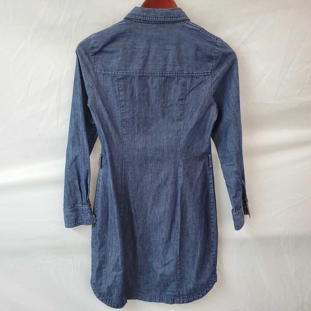 Boden Denim Button Up Long Sleeve Dress Size US 4R - image 3