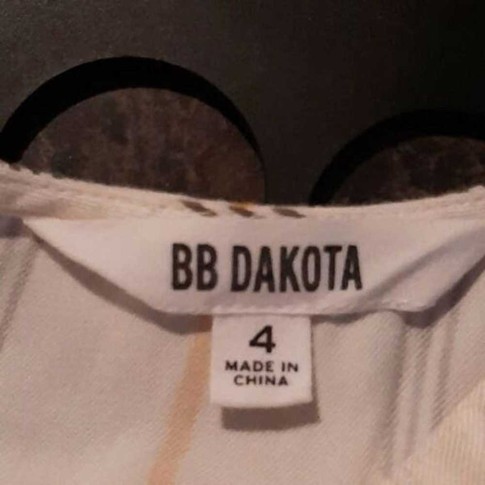 BB Dakota Rayon Belted Jumpsuit - Stripes - White… - image 6