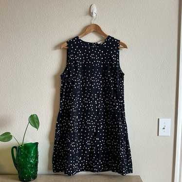 Eileen Fisher Polka Dot Cotton Swing Dress - image 1