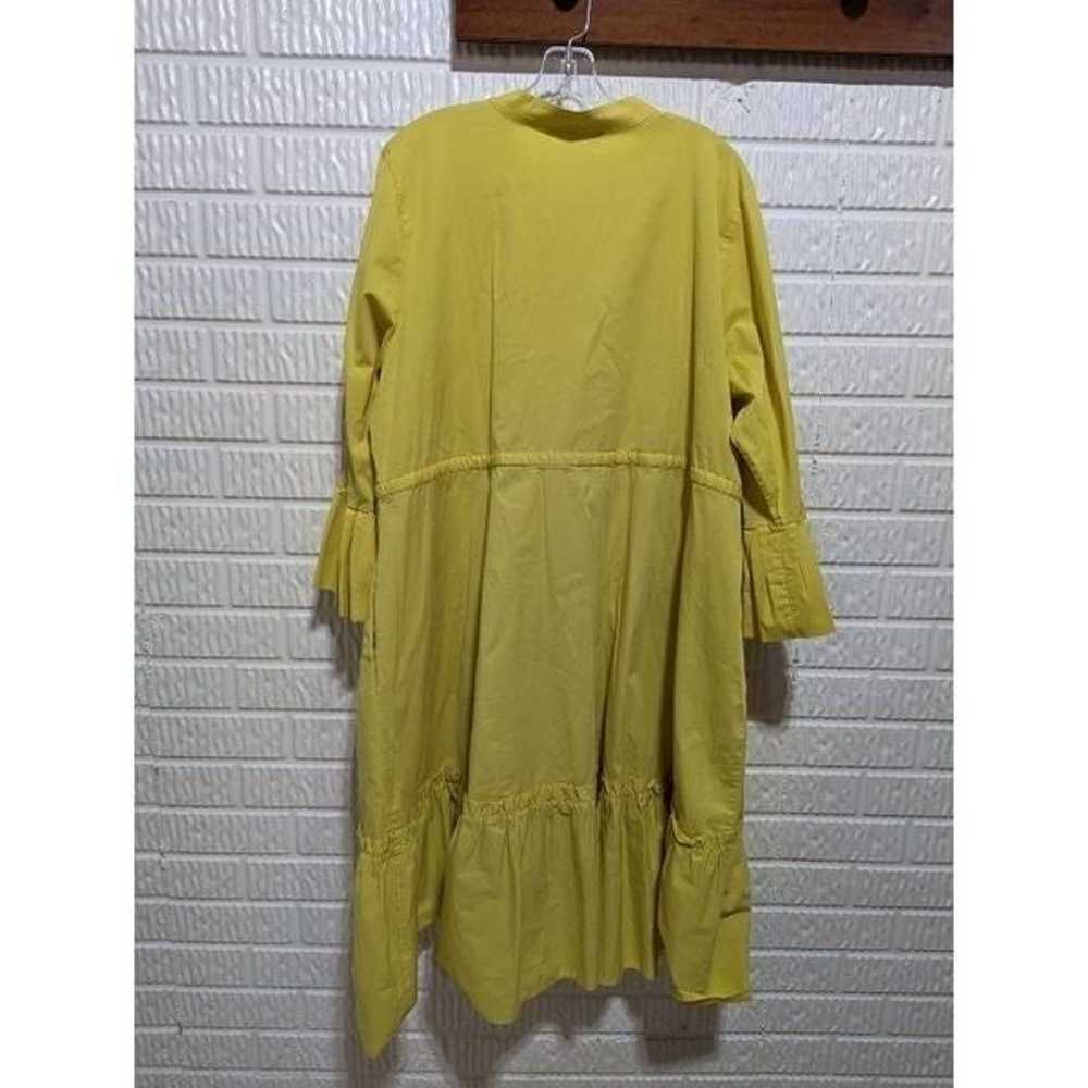 Eloquii Womens Yellow Cotton Blend Bell Sleeves A… - image 4