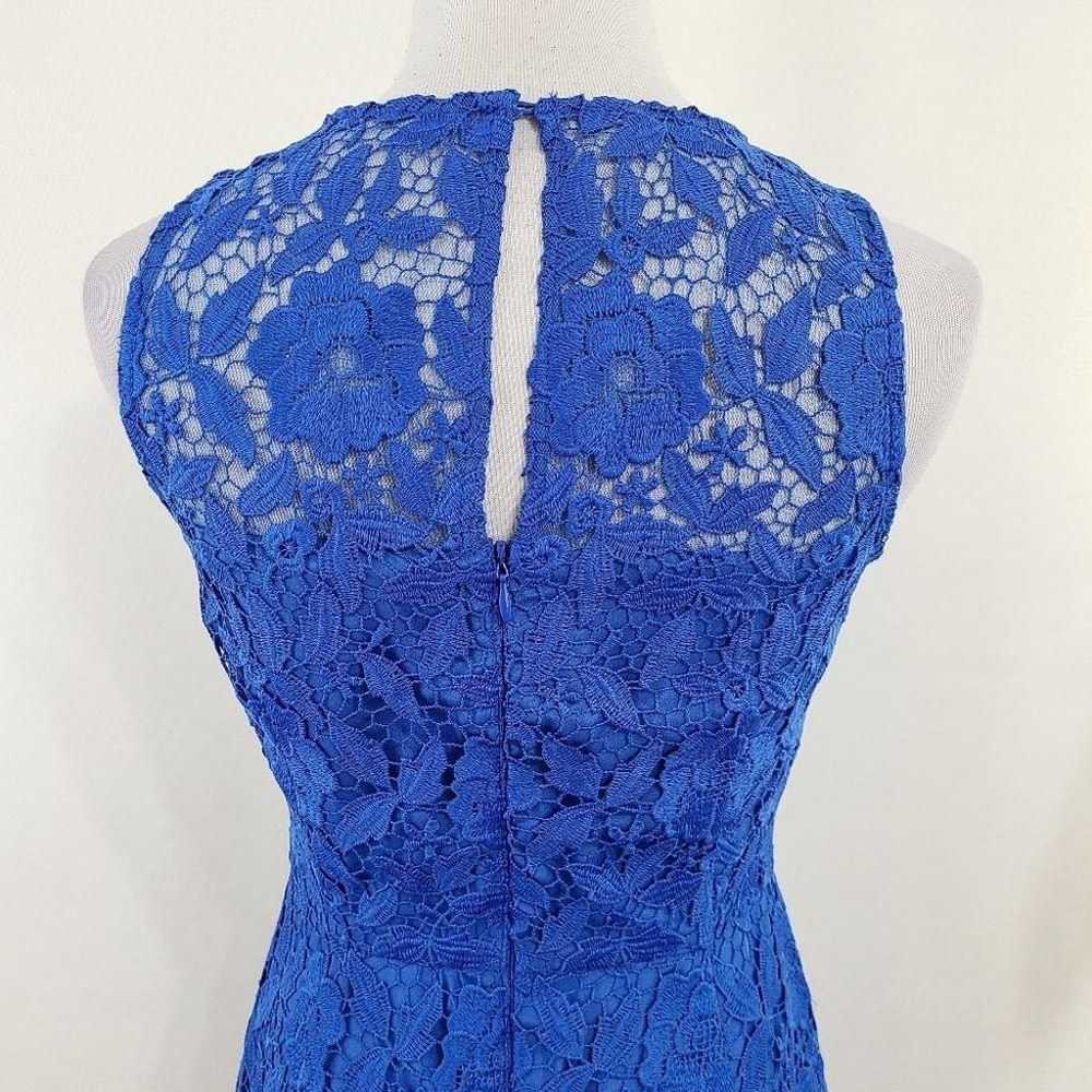 J. Crew Collection lace sheath dress royal blue s… - image 5