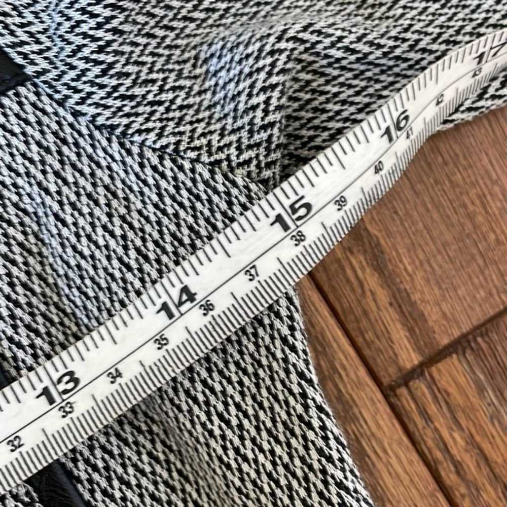 Theory Calvino black and grey leather trim sheath… - image 10