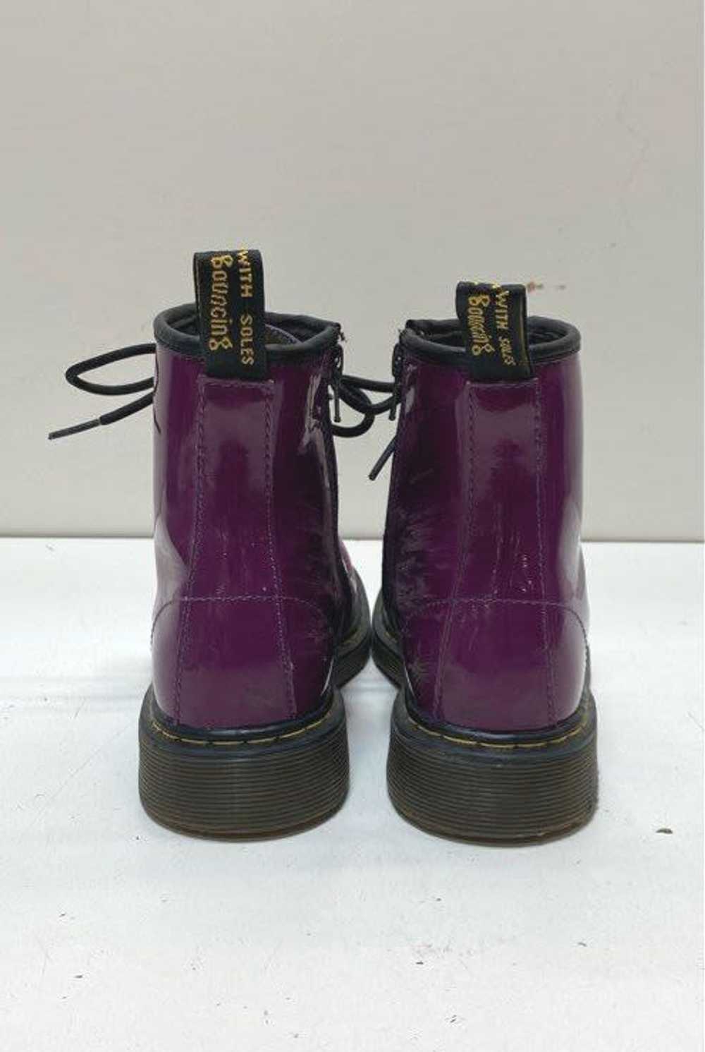 Dr. Martens Delaney Purple Patent Leather Combat … - image 4