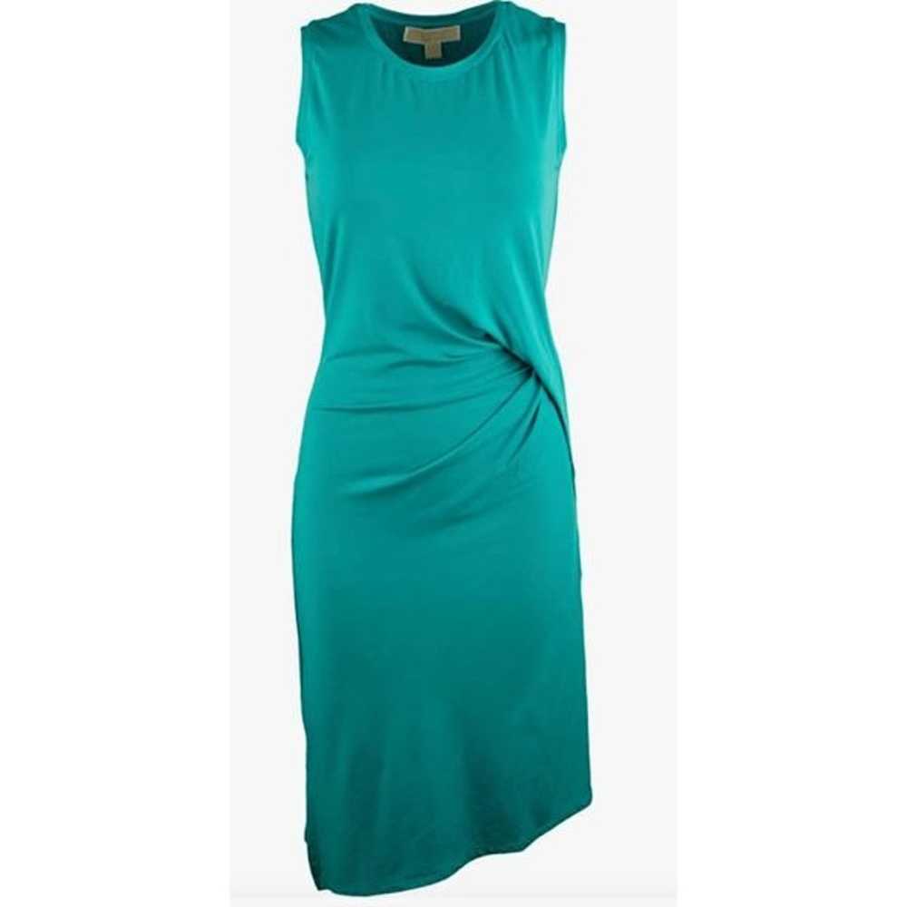 Michael Kors Women's Sleeveless Draped Dress Blue… - image 5