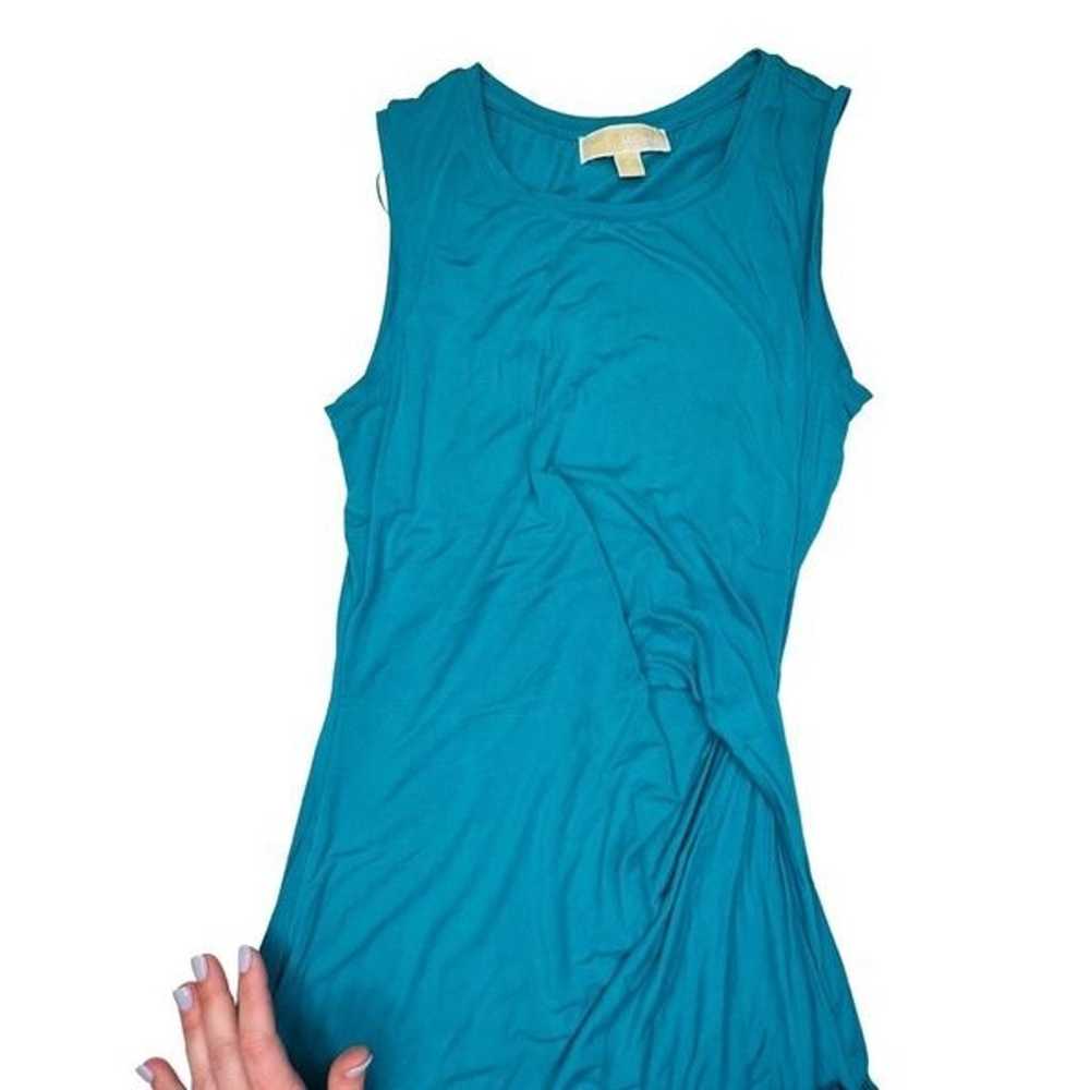 Michael Kors Women's Sleeveless Draped Dress Blue… - image 8