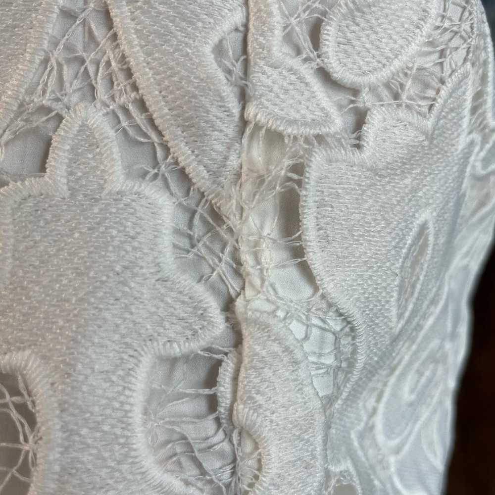 Bardot Lina Lace Ivory Sleeveless Midi Dress Size… - image 12