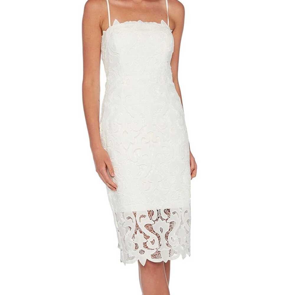 Bardot Lina Lace Ivory Sleeveless Midi Dress Size… - image 1
