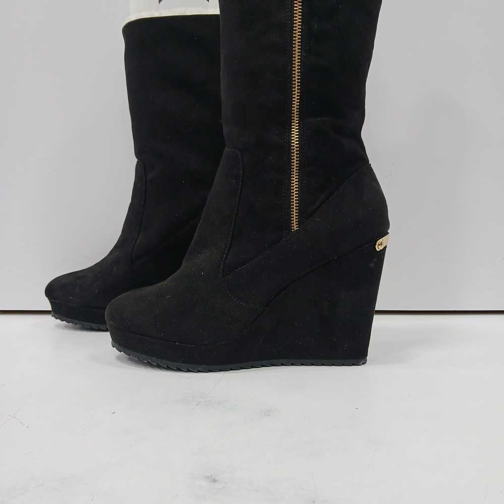 Juicy Couture Women's Black Side Zip Wedge Heel F… - image 2