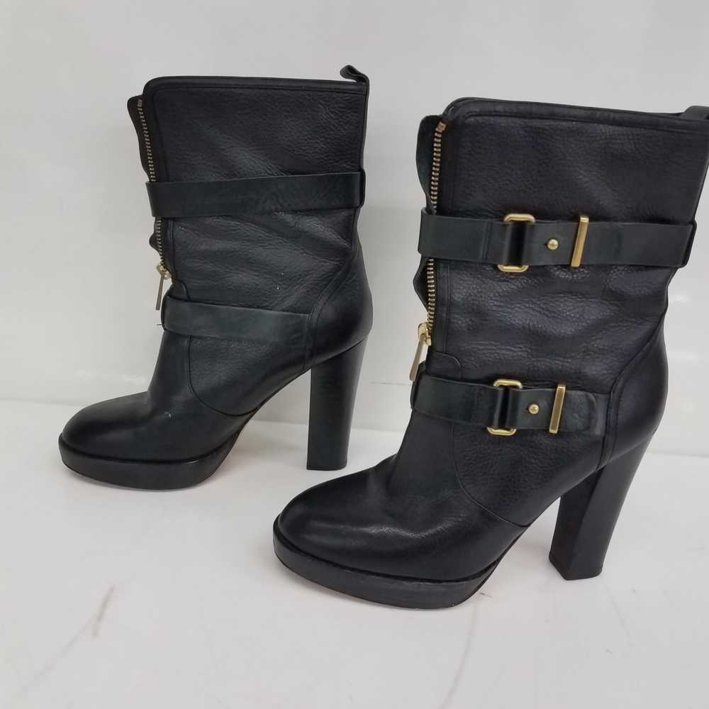 Coach Black Leather Boots Size 8B - image 2