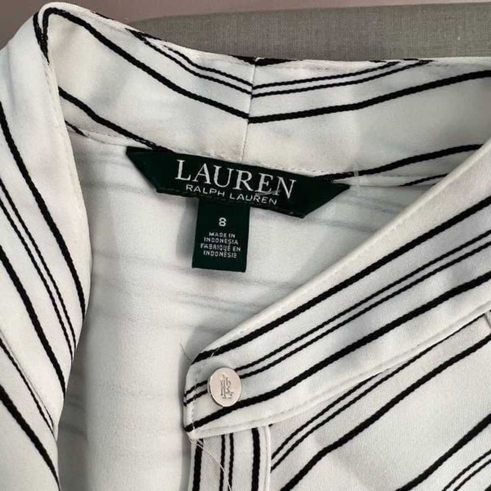 Lauren Ralph Lauren Women's Striped Belted Button… - image 8