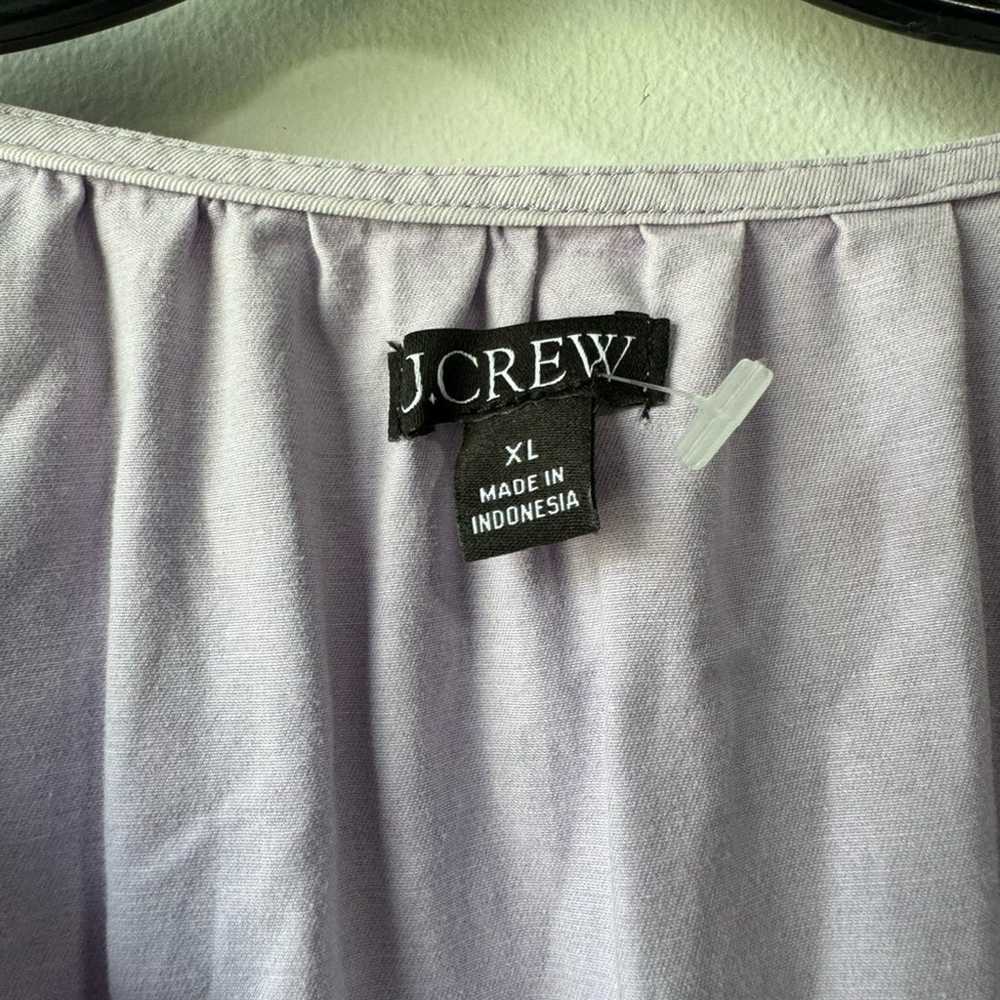 J. Crew Long Sleeve Smoked Waist Midi Dress in Li… - image 8