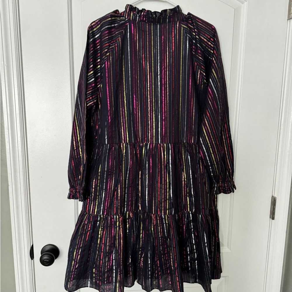 Roller Rabbit Janni Rainbow Lurex Dress Stripe Ta… - image 11