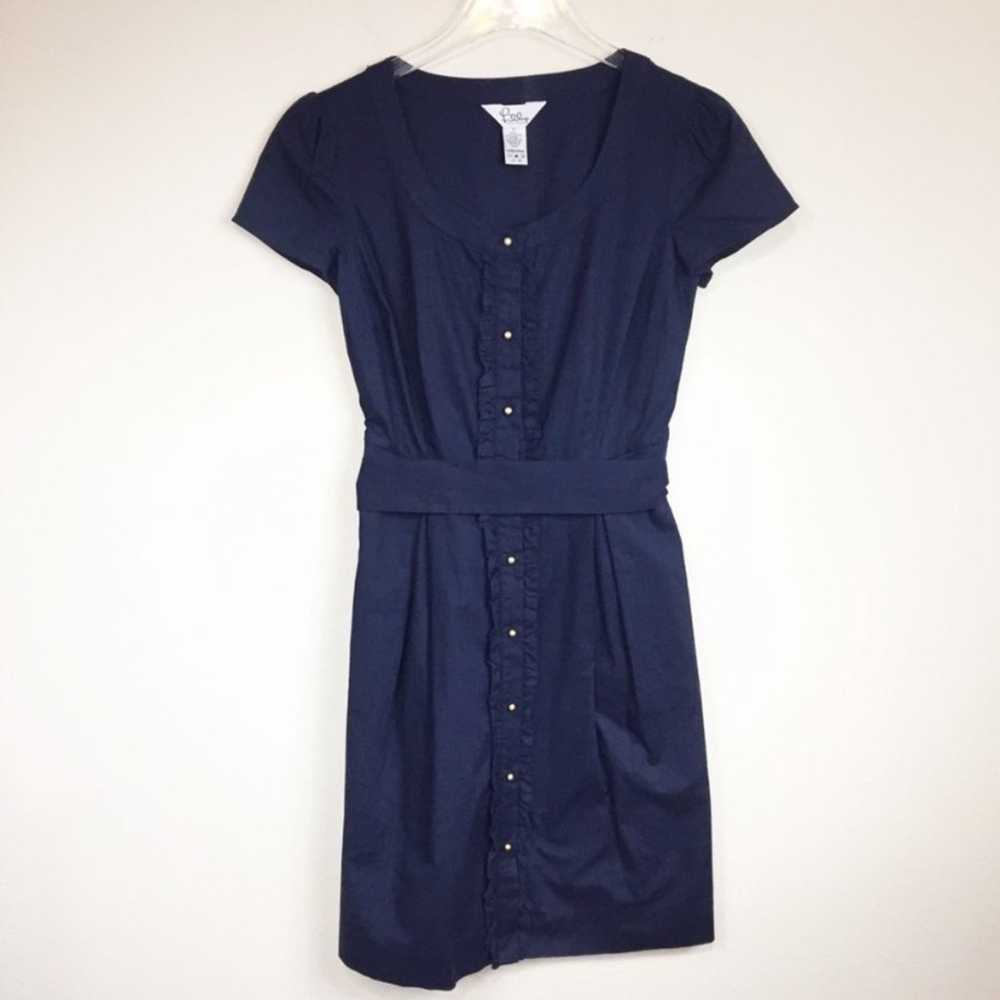Vintage Lilly Pulitzer | Navy Button Down Dress S… - image 1