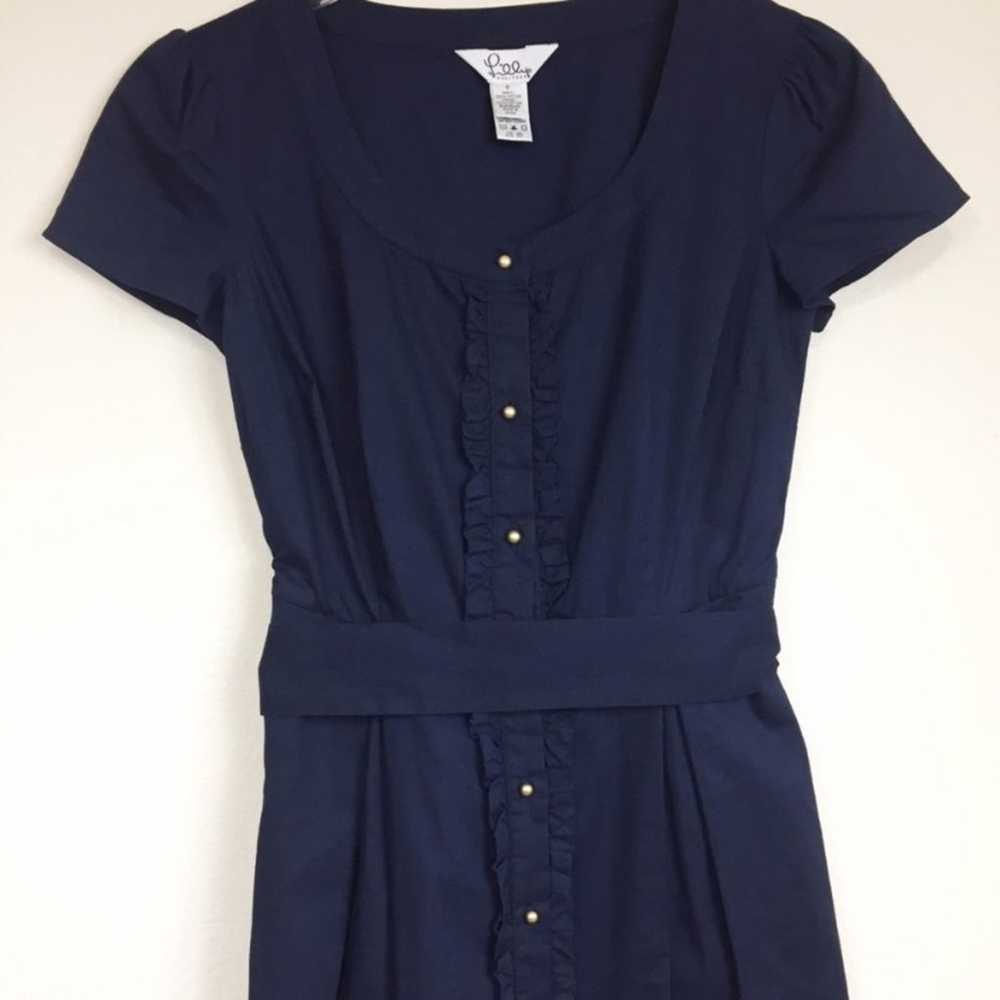 Vintage Lilly Pulitzer | Navy Button Down Dress S… - image 2