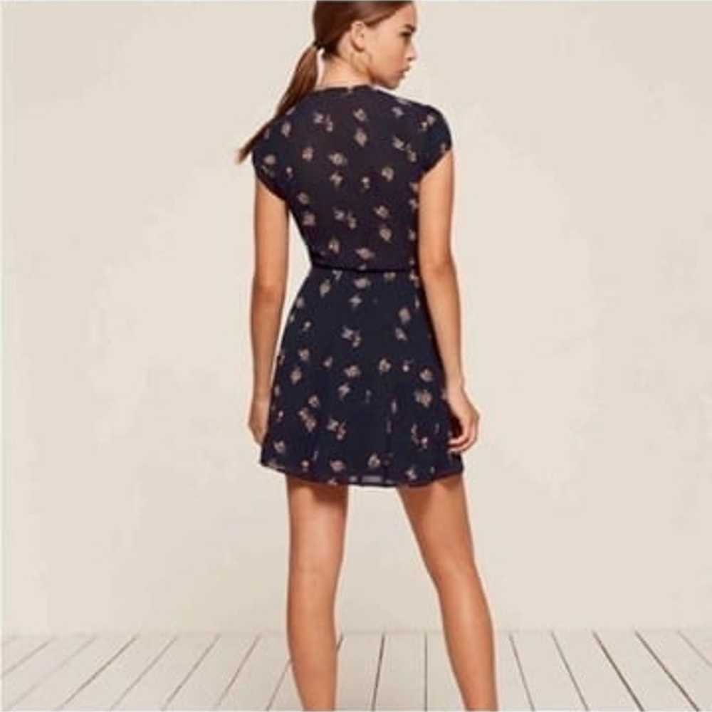 Reformation Oyster Minidress Navy Blue Floral - S… - image 3