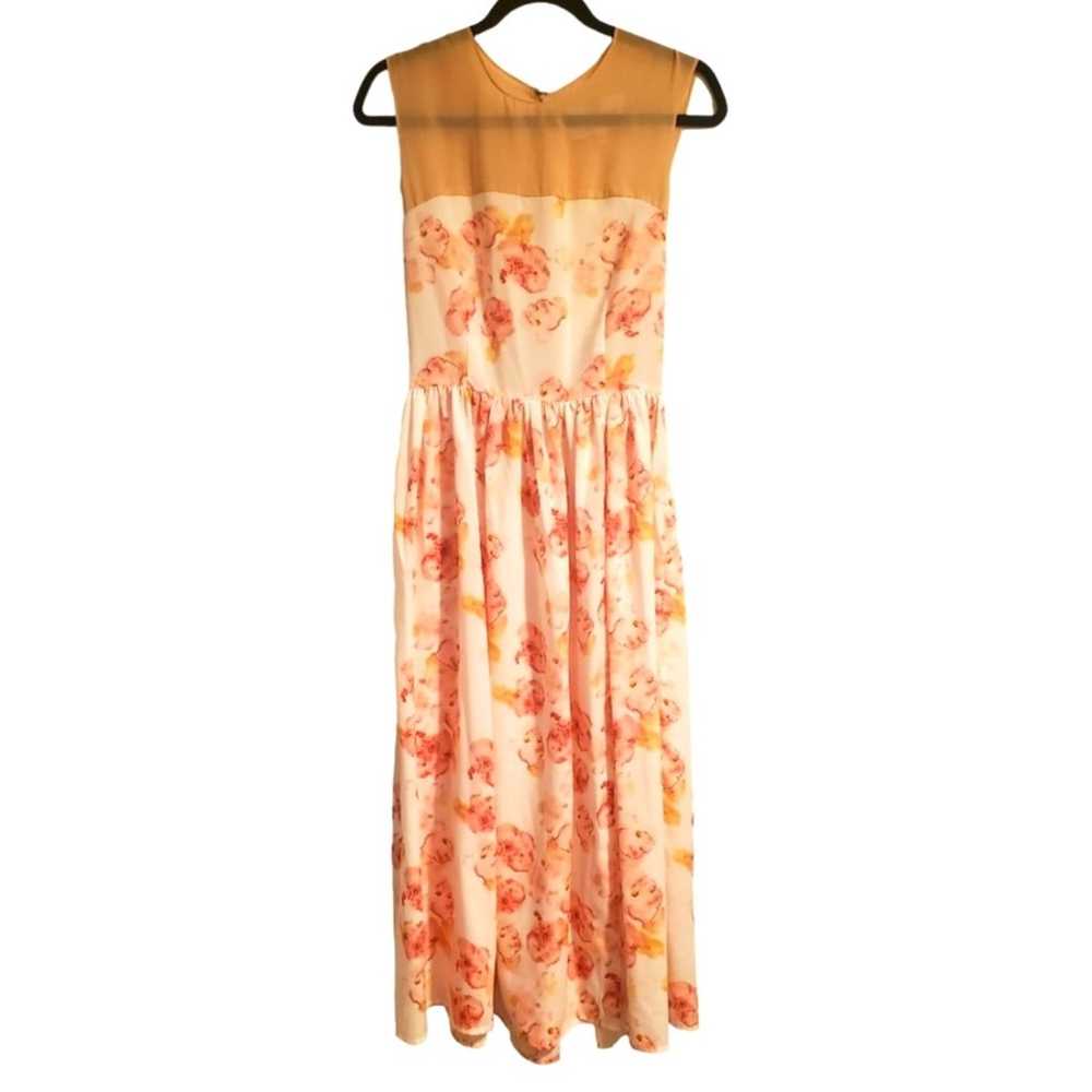 EUC Katherine Feiner Floral Maxi Dress with slit … - image 1