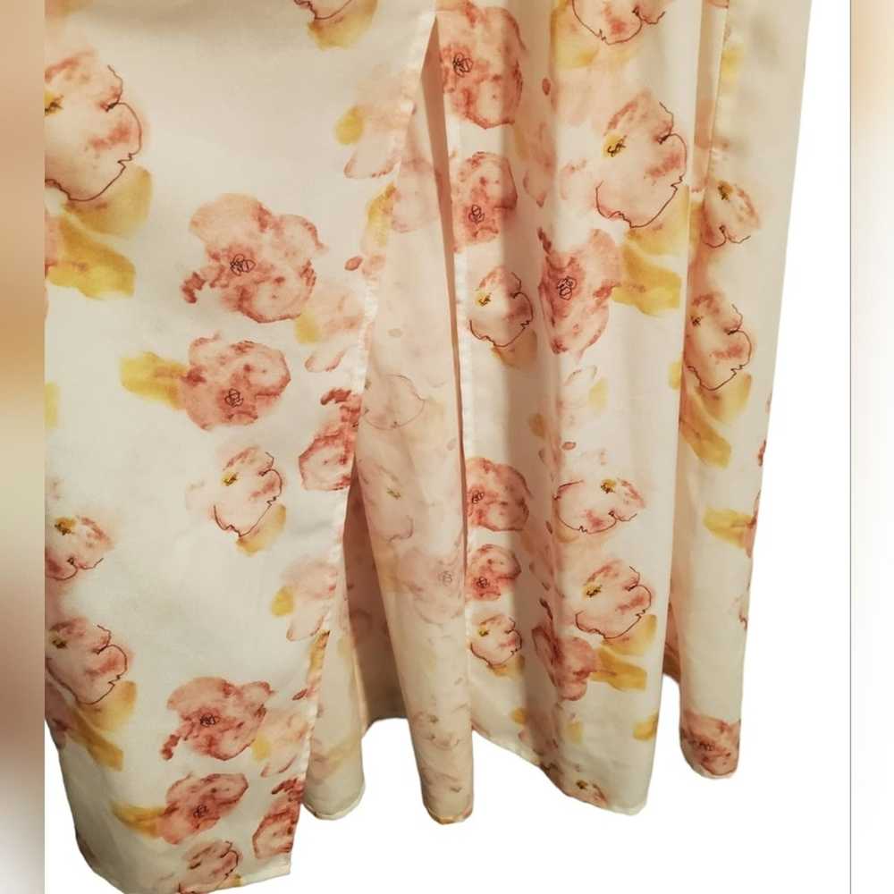EUC Katherine Feiner Floral Maxi Dress with slit … - image 3